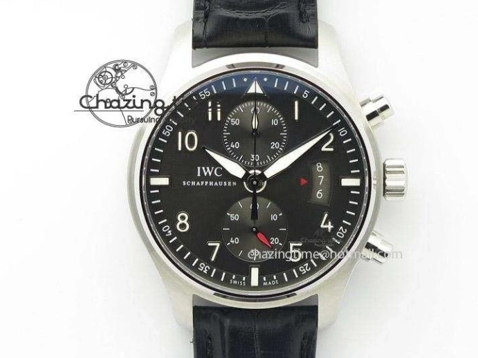 MIROTIME 0329 Pilot Chrono RG 3878 ZF Best Edition Grey Dial On Brown Leather Strap A UrbanChic 7330